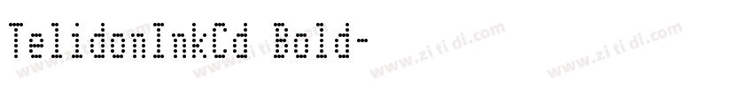 TelidonInkCd Bold字体转换